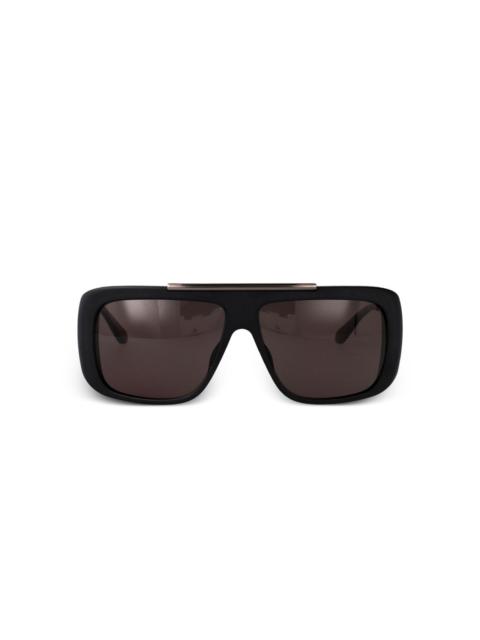 Alexander McQueen matte oversized square sunglasses