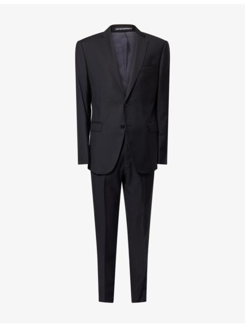EMPORIO ARMANI Single-Breasted Notch-Lapel Wool Suit