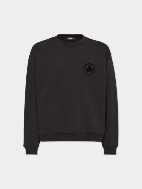 MAPLE LEAF RELAX FIT CREWNECK SWEATSHIRT