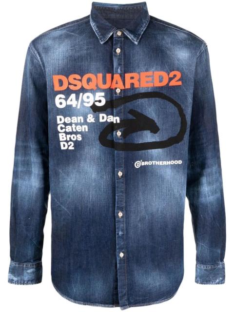 DSQUARED2 logo-print shirt