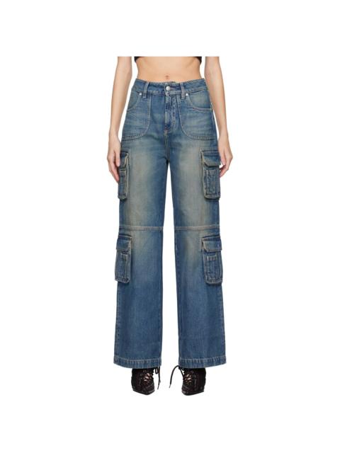 MISBHV Blue Cargo Jeans