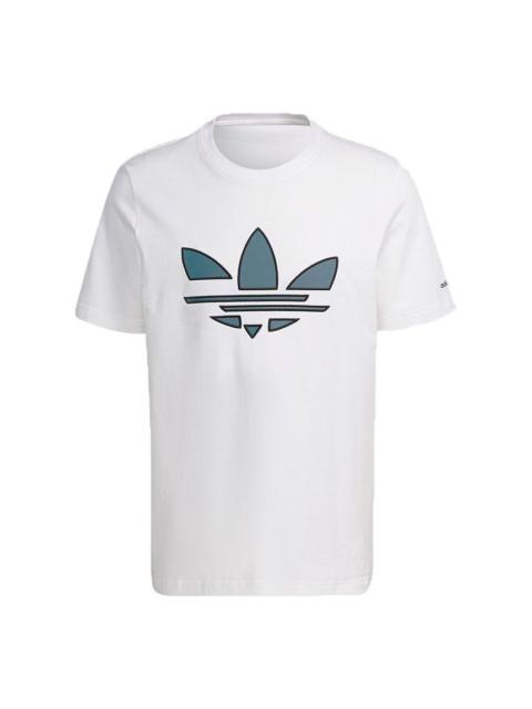 adidas adidas originals St Tee Hl Logo Printing Sports Short Sleeve White H41402