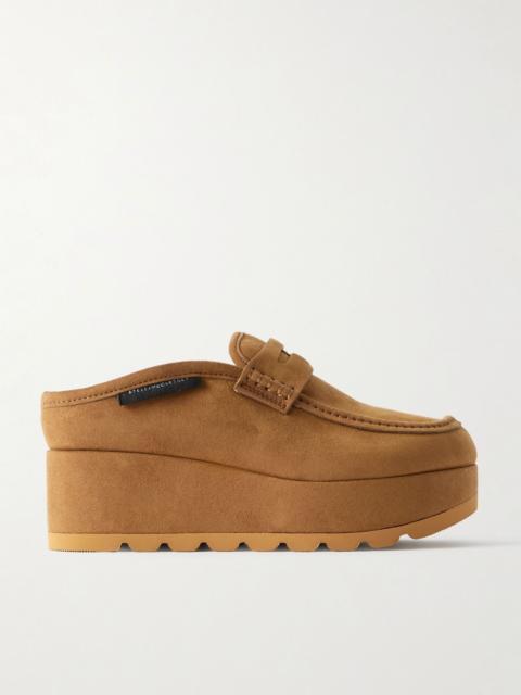 Stella McCartney Sneak-Elyse slip-on platform mules Tan