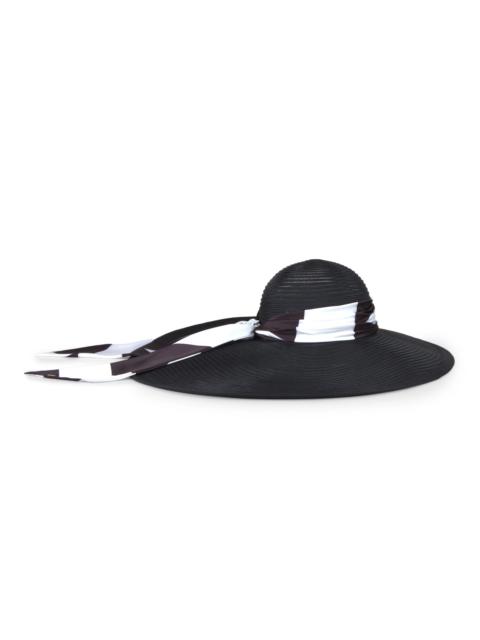 EUGENIA KIM Women's Sydney Scarf Asymmetric Sun Hat - Black