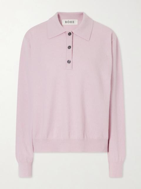 RÓHE Gabriela Wool-blend Polo Sweater