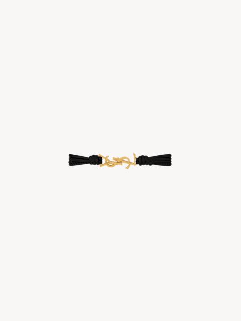 SAINT LAURENT CASSANDRE MULTI-STRAND BRACELET IN LEATHER