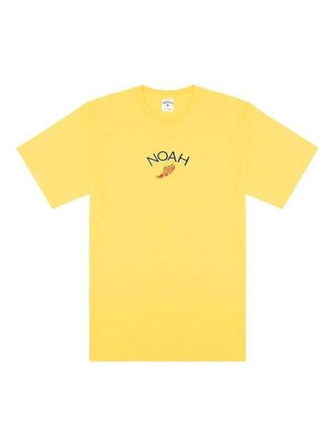 NOAH Embroidered Winged Foot Logo T-shirt 'Yellow' T31SS21-YEELLOW