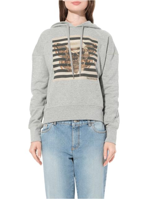 Alexander McQueen Butterfly Skull Sweatshirt in Grey
