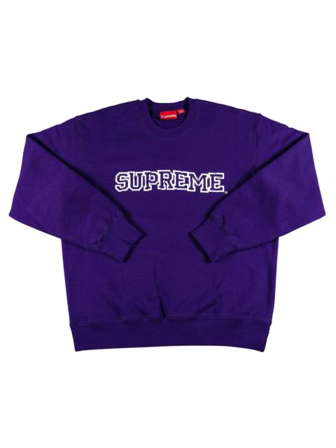 Supreme Supreme Shattered Logo Crewneck 'Purple' | goat | REVERSIBLE