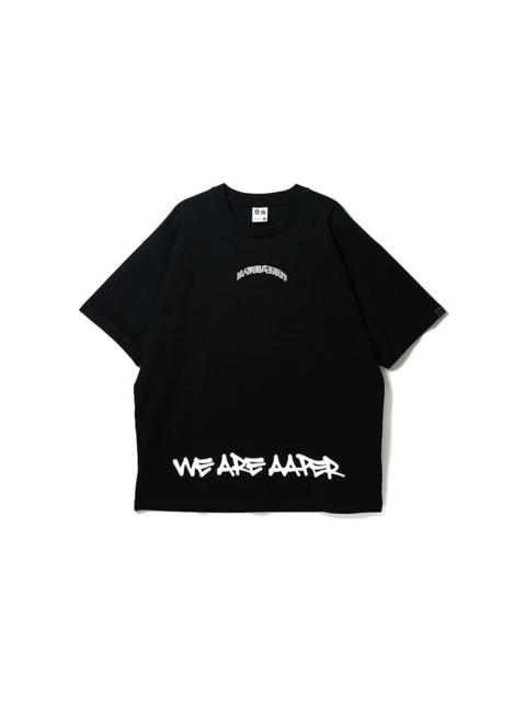 Li-Ning x Aape BadFive Graphic Loose Fit T-shirt 'Black' AHSR751-1