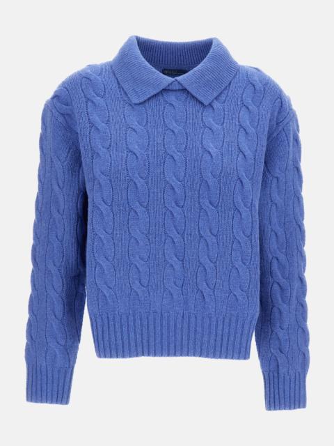 Polo Ralph Lauren Cable-knit polo sweater in wool and cashmere