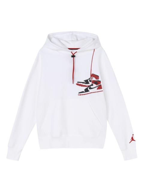 Jordan Air Jordan Jumpman Holiday Sports Hooded Pullover For Men White CT3458-100