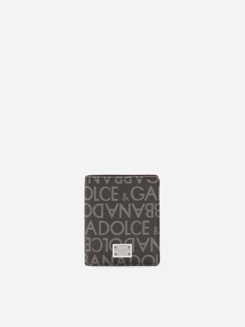 Dolce & Gabbana Coated jacquard bifold card holder