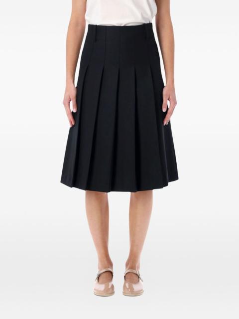 A.P.C. pleated midi skirt