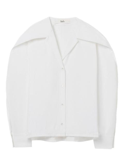 Séfr pointed collar arc shirt