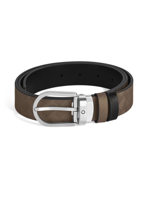 Montblanc HORSESHOE 30 MM REVERSIBLE BELT IN EXTREME LEATHER