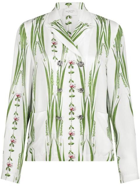 GIAMBATTISTA VALLI Jardin du Cap floral-print twill blouse