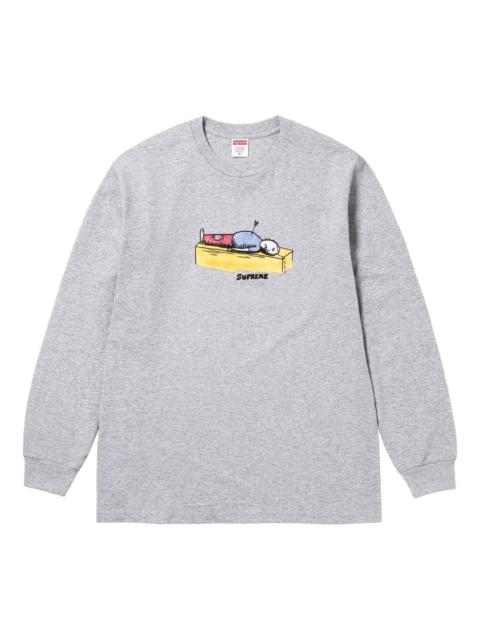 graphic-print long-sleeve T-shirt