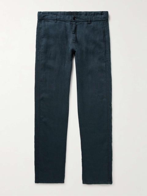 Aspesi Slim-Fit Garment-Dyed Hemp-Gabardine Trousers
