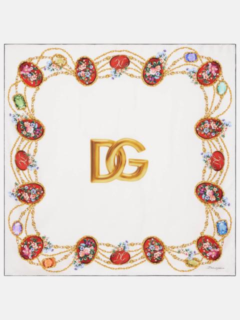 Dolce & Gabbana DG silk scarf