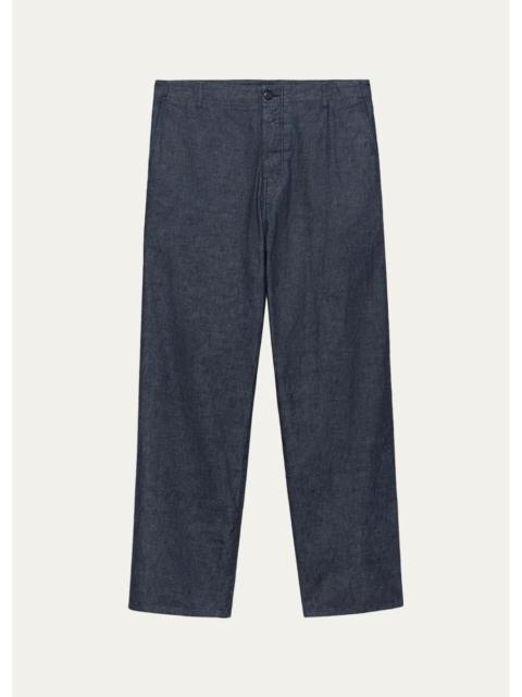 Prada Men's Washed Chambray Pants