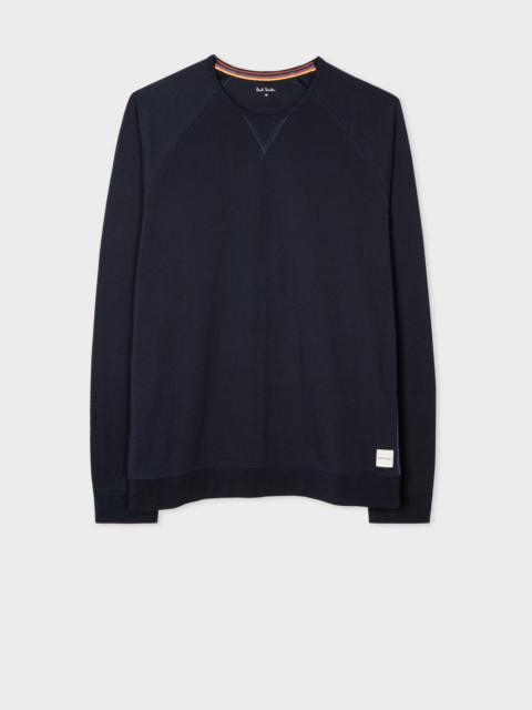 Paul Smith Navy Jersey Cotton Long-Sleeve Lounge Top