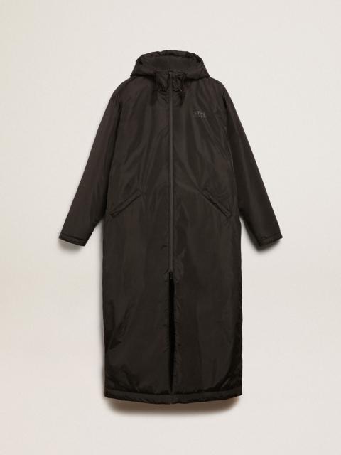 Golden Goose Men’s black Star Collection ankle-length hooded padded jacket