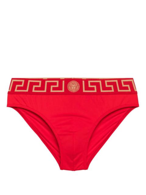 VERSACE Greca-waistband swim briefs