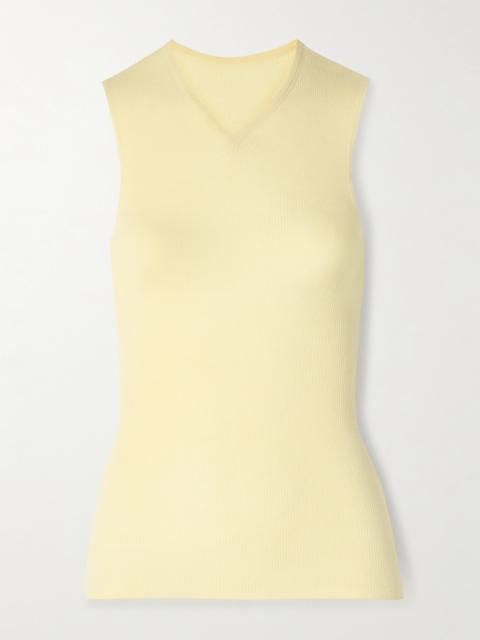KHAITE Renato Ribbed Wool-blend Jersey Tank