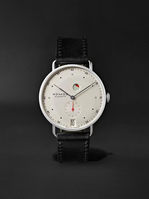 NOMOS Glashütte Metro Datum Gangreserve Stainless Steel Watch, Ref. 1101