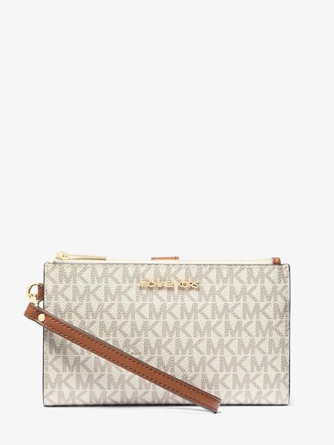 MICHAEL KORS Jet Set Travel Signature Logo Smartphone Wallet