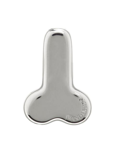 JW Anderson Silver Penis Stud Single Earring