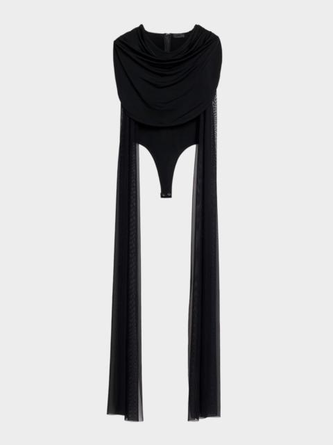 LAPOINTE Jersey Cowl-Neck Bodysuit