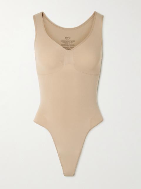 SKIMS Seamless Sculpt Scoop Neck Thong Bodysuit