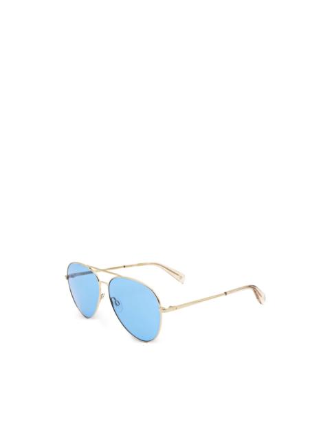 rag & bone double-bridge pilot-frame sunglasses