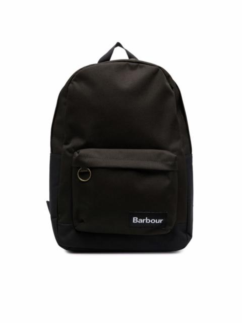 Barbour logo-patch backpack