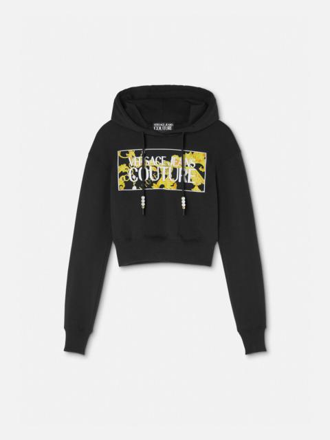 VERSACE JEANS COUTURE Chain Couture Crop Hoodie