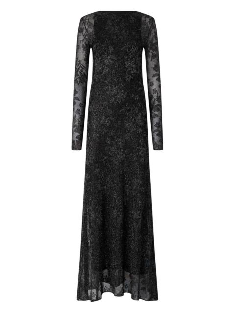 PINKO openwork long-sleeve dress