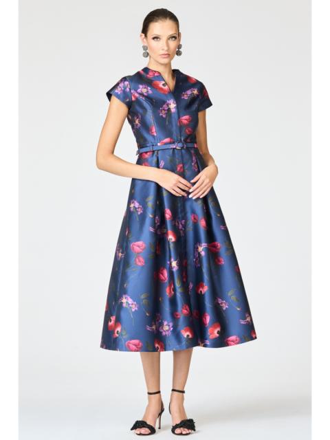 SACHIN & BABI MARTINE DRESS - MIDNIGHT JARDIN