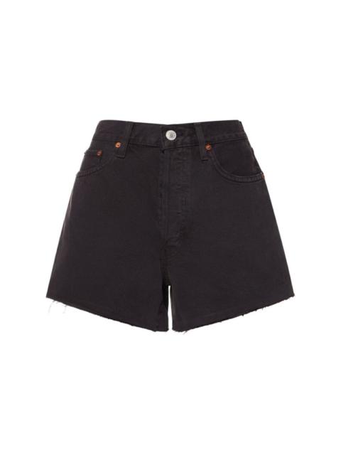 RE/DONE 90s Low rise cotton denim shorts