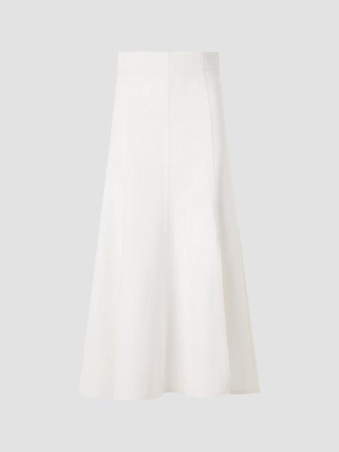 AKRIS Women's Panelled Denim Midi Skirt - Cream