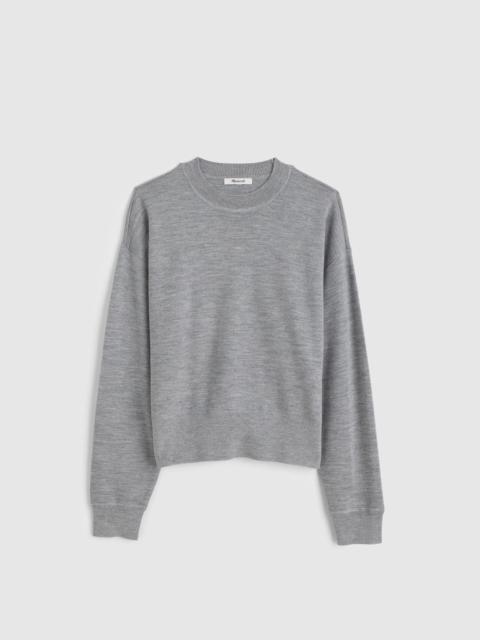 Madewell Relaxed Crewneck Sweater in Merino-Silk Blend