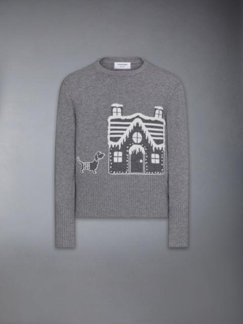 Thom Browne Holiday Scenery Merino Wool Crew Neck Pullover