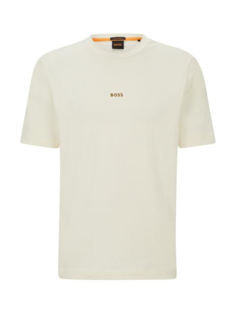 BOSS RELAXED-FIT T-SHIRT IN STRETCH COTTON WITH LOGO PRINT