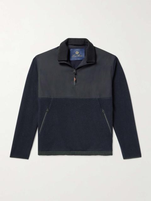 Cashmere and Virgin Wool-Blend Shell Half-Zip Sweatshirt