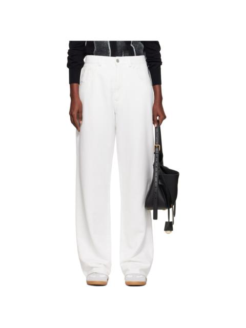MM6 Maison Margiela Off-White Brushed Sweat Jersey Trousers