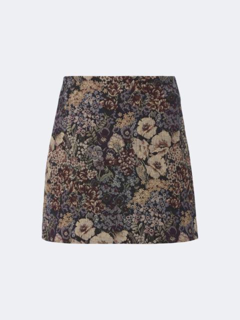 VERONICA BEARD Ohemia floral jacquard miniskirt