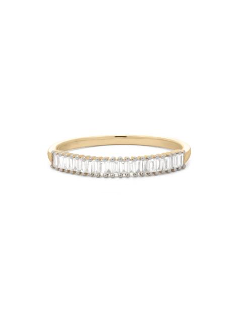 STONE AND STRAND Up And Down Baguette Diamond Line Band