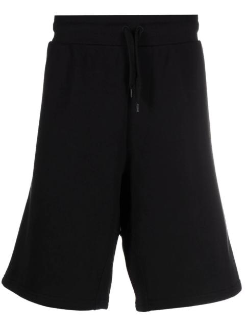 Moschino logo-plaque track shorts