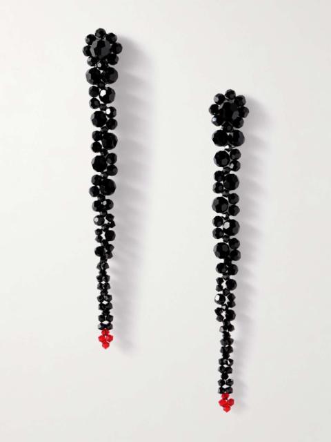 Simone Rocha Drip gold-tone crystal earrings